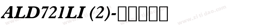 ALD721LI (2)字体转换